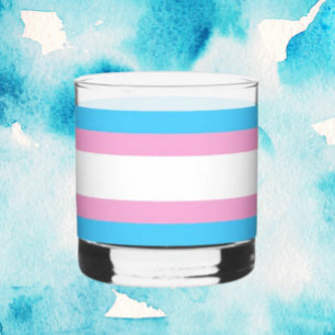 Trans-Stolz Rocks Glas: Mit Solidarität trinken Whiskyglas