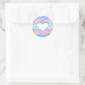 Trans Stolz Squiggle Runder Aufkleber (Tasche)
