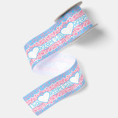 Trans Stolz Squiggle Satinband (Rückseite)