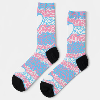 Trans Stolz Squiggle Socken