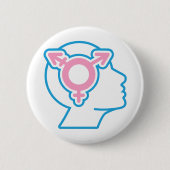 Trans-Stolz-Symbol-Button Button (Vorderseite)
