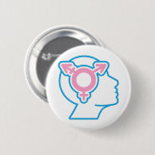 Trans-Stolz-Symbol-Button Button (Vorne & Hinten)