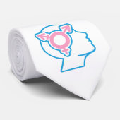 Trans-Stolz-Symbol-Schlips Krawatte (Gerollt)