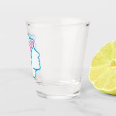 Trans Stolz Symbol Shotglas Schnapsglas (Rechts)
