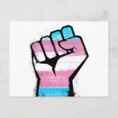Trans Stolzfaust Postkarte (Vorderseite)