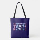 Trans Support Navy Totbeutel Tasche (Rückseite)