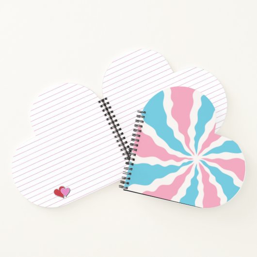 Trans swirl heart notebook notizblock (Innenseite)