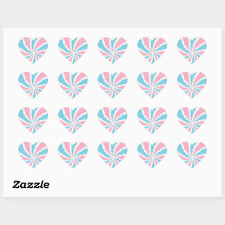 Trans swirl sticker sheet
