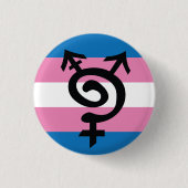 Trans* Symbol Button (Vorderseite)