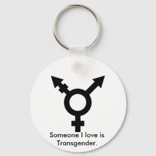 trans-Symbol, Jemand I Liebe ist Transgender. Schlüsselanhänger