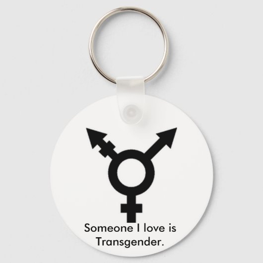 trans-Symbol, Jemand I Liebe ist Transgender. Schlüsselanhänger (Vorderseite)