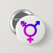 Trans* Symbol rosa/blau Button (Vorne & Hinten)