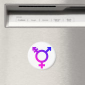 Trans* Symbol rosa/blau Magnet (In Situ (Geschirrspüler))