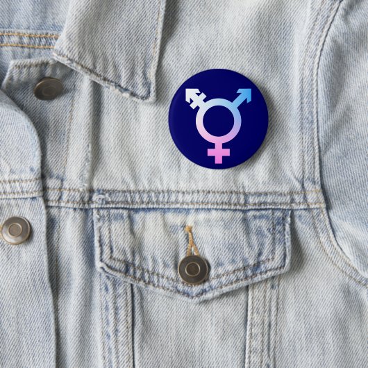 Trans* Symbol rosa/blau/weiß Button (Beispiel)
