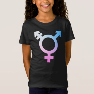 Trans*-Symbol rosa/blau/weiß T-Shirt