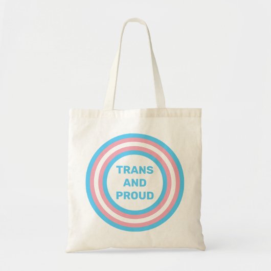 Trans und Proud Tragetasche (Vorne)