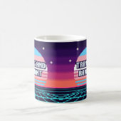 Trans und strahlender Pride-Pixel-Becher Kaffeetasse (Mittel)