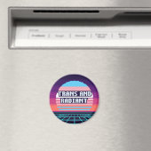 Trans und strahlender Pride-Pixel-Magnet Magnet (In Situ (Geschirrspüler))