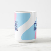 Trans-Unterstützung 15 oz Tasse (Mittel)