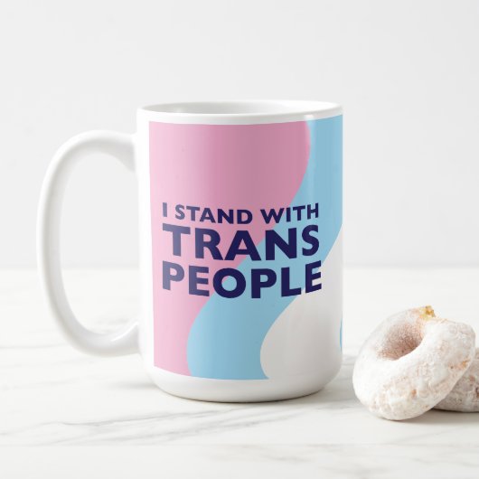 Trans-Unterstützung 15 oz Tasse (Mit Donut)