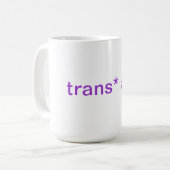 trans* Verbündet-Tasse Kaffeetasse (Vorderseite Links)