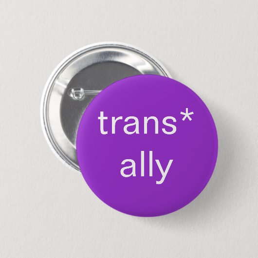 trans* Verbündetknopf Button (Vorne & Hinten)
