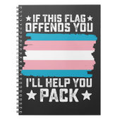 Trans, wenn diese Markierung Sie beleidigt, helfe  Notizblock (Vorderseite)