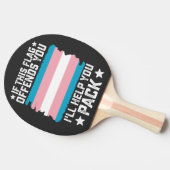 Trans, wenn diese Markierung Sie beleidigt, helfe  Tischtennis Schläger (Seitenansicht)