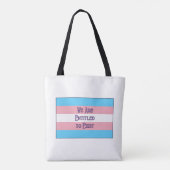 Trans Wir sind... Tasche (Rückseite)