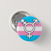 Trans Woman "T-Girl" Pride Button (Vorne & Hinten)