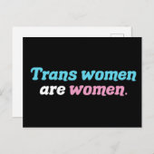 Trans Women sind Frauen Postkarte (Vorne/Hinten)