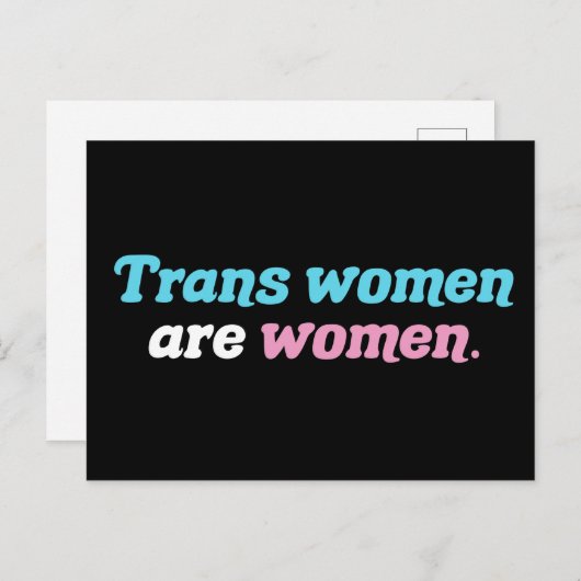 Trans Women sind Frauen Postkarte (Vorne/Hinten)