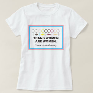Trans Women sind weibliches Symbol Strichmännchen T-Shirt
