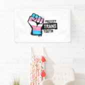 Trans Youth schützen - Stolz zuerst Banner (Insitu)