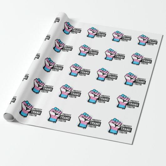 Trans Youth schützen - Stolz zuerst Geschenkpapier (Ungerollt)