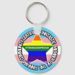(Trans) zertifizierter finnFam-Member Keyring Schlüsselanhänger