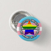 (Trans) zertifiziertes finnFam-Abzeichen Button (Vorne & Hinten)