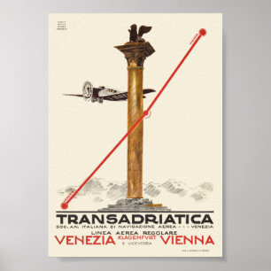 Transadriatica Italien Vintage Poster 1925