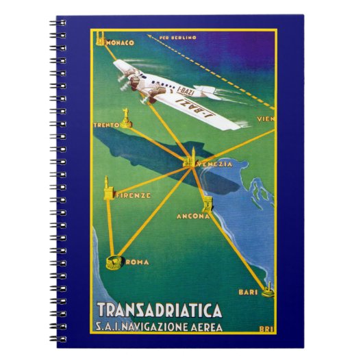 Transadriatica Navigazione Aerea Notizblock (Vorderseite)