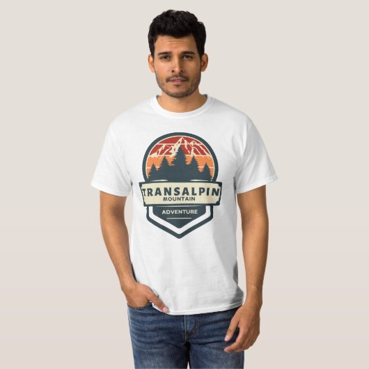 Transalpina Berggipfel Klettern und Wandern T-Shirt (Vorne ganz)