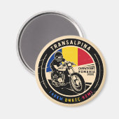 Transalpina Rumänien Motorrad Magnet (Vorderseite/Rückseite)