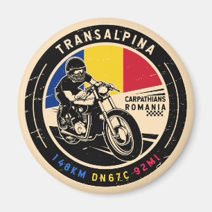 Transalpina Rumänien Motorrad Magnet