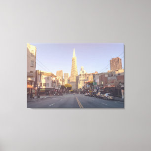 TransAmerica an der Columbus Street Leinwanddruck