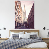 TransAmerica Pyramide Leinwanddruck (Insitu (Schlafzimmer))