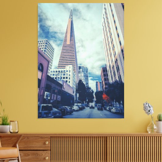 TransAmerica Pyramide Leinwanddruck (Insitu (Wohnzimmer))