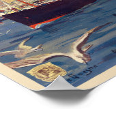 Transatlantique Alger Vintage Poster 1901 (Ecke)