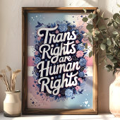 Transatlantische Rechte sind Menschenrechte LGBTQ  Poster