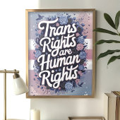 Transatlantische Rechte sind Menschenrechte LGBTQ  Poster