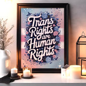 Transatlantische Rechte sind Menschenrechte LGBTQ Poster