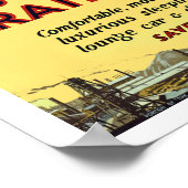 Transaustralische Eisenbahn Poster (Ecke)